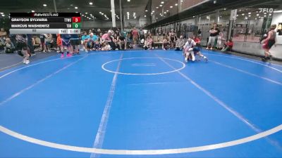 60 lbs Round 3 - Grayson Sylvaria, Team Tugman WC vs Marcus Washenitz, Tri State Hammers