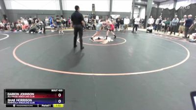 106-110 lbs Round 3 - Darion Johnson, All-Phase Wrestling Club vs Shae Morrison, Peninsula Wrestling Club