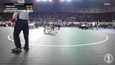 B4A-126 lbs Champ. Round 1 - David Farmer, Ft. Gibson vs Jonah Cole, Sulphur