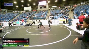 61 lbs Quarterfinal - Raylen Mosley, RSA Red Storm Wrestling vs Kaison Robertson, Derby