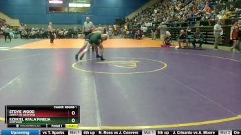 3 - 144 lbs Champ. Round 1 - Ezekiel Ayala`Pineda, Northside vs Stevie Wood, Liberty HS (Bedford)