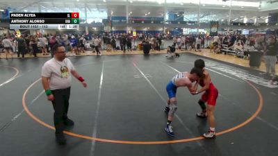 113 lbs Champ. Round 4 - Paden Alyea, Skyline vs Anthony Alonso, Unattached