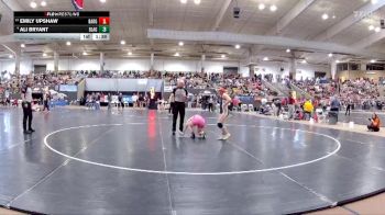 Girls 145 lbs Champ. Round 1 - Emily Upshaw, Bartlett High School vs Ali Bryant, Blackman High School