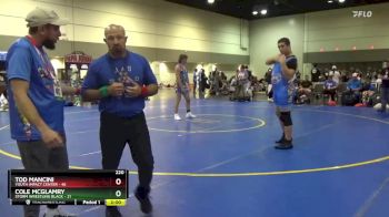 220 lbs Round 4 (10 Team) - Tod Mancini, Youth Impact Center vs Cole Mcglamry, Storm Wrestling Black