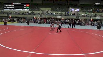 65 lbs Cons. Semi - Tyson Seitz, De Pere Redbirds vs Jaron Engen, Belgrade-Brooten-Elrosa