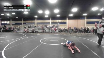109 lbs Quarterfinal - Rio Rening, Wright Wreslting Academy vs Bella Reyes, Scotsmen WC