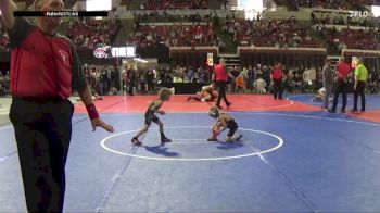 40 lbs 1st Place Match - Greysen Shumway, Stillwater Gladiators vs Trynitee Jones, Cowley Cowboys