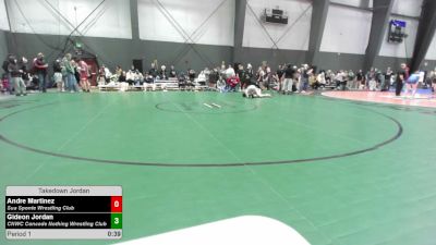 110 lbs Quarters - Andre Martinez, Sua Sponte Wrestling Club vs Gideon Jordan, CNWC Concede Nothing Wrestling Club