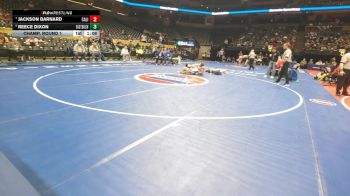 150 Class 1 lbs Champ. Round 1 - Jackson Barnard, California vs Reece Dixon, East Buchanan