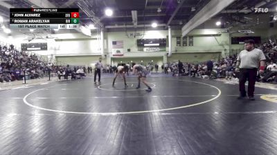 132 lbs 1st Place Match - John Alvarez, SAN FERNANDO vs Roman Arakelyan, BIRMINGHAM