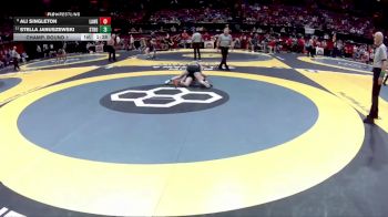 G-120 lbs Champ. Round 1 - Stella Januszewski, G-Strongsville vs Ali Singleton, G-Lak. West