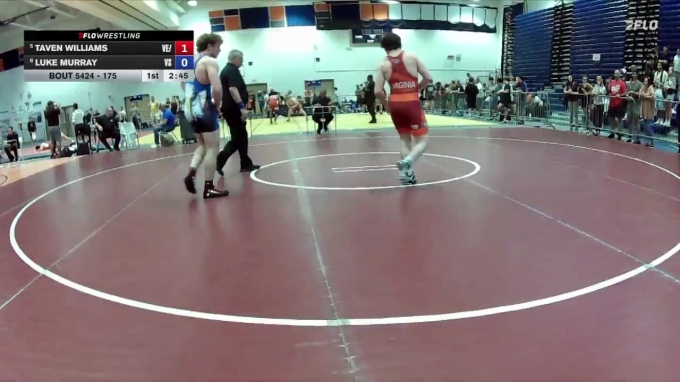 175 lbs 1st Place Match - Taven Williams, VA ELITE / vs Luke Murray ...