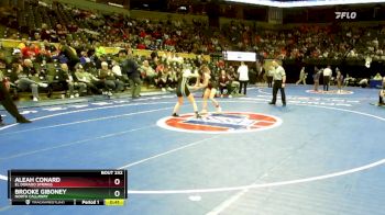 105 Class 1 lbs Cons. Round 1 - Brooke Giboney, North Callaway vs Aleah Conard, El Dorado Springs