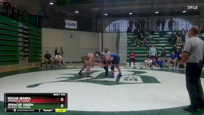 215 lbs 3rd Place Match - Spencer Green, Catholic High School vs Edgar Ibarra, Penninsula Catholic