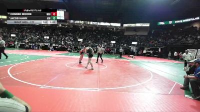 177 lbs Quarterfinal - Conner Moore, WRN2 vs Jacob Hawk, AEM3