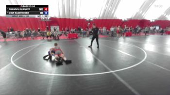100 lbs Cons. Semi - Branson Burwitz, Team Nazar Training Center vs Colt Nachreiner, Sarbacker Wrestling Academy