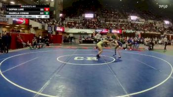 G - 100 lbs Cons. Round 3 - Sophia Lane, Billings West Girls vs Isabella Cowan, Havre Girls
