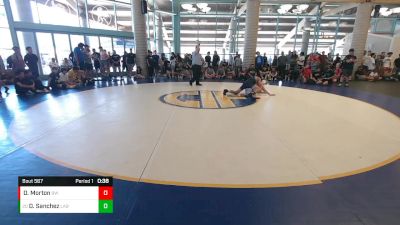 132 lbs Cons. Round 3 - David Sanchez, Rebel WC vs Dylan Morton, Brawlers WC