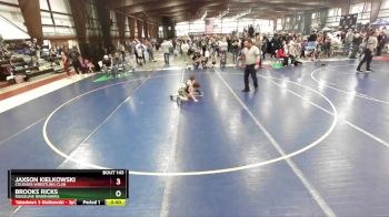 61 lbs Cons. Round 2 - Jaxson Kielkowski, Cougars Wrestling Club vs Brooks Ricks, Ridgeline Riverhawks