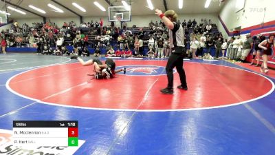 126 lbs Quarterfinal - Nicole Mcclennan, Broken Arrow Girls vs Piper Hert, Sallisaw HS