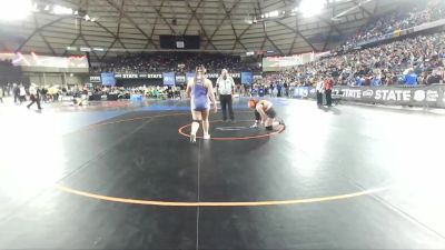 Girls 2A 235 lbs Quarterfinal - Hailey Rains, Anacortes (Girls) vs Maeve Norton, Washougal (Girls)