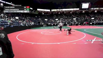 75 lbs Champ. Round 2 - Caleb Simon, CPWA vs Dako Stepanovich, STR1