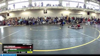 50 lbs Champ. Round 1 - Jack Freeman, Contenders Wrestling Academy vs Brady Gebhard, Indiana