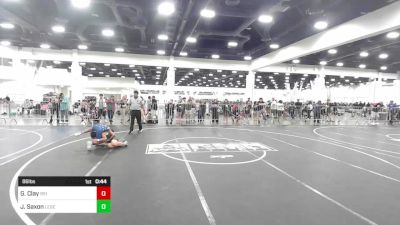 86 lbs Consolation - Garrett Clay, 951 Wc vs John Dennis Saxon, Legends Of Gold LV