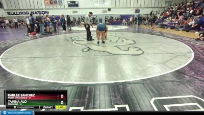 190 lbs Cons. Round 4 - Karlee Sanchez, Moses Lake (Girls) vs Tamina Alo, Chiawana