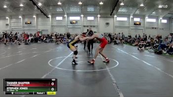 165 lbs Round 4 (6 Team) - Stephen Jones, WV Wild vs Tanner Shaffer, U2 Wranglers