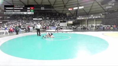 Girls 4A 100 lbs Champ. Round 2 - Kennedy Chevallier, Auburn Riverside (Girls) vs Makayla Trevino, Chiawana (Girls)