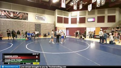 109-115 lbs Round 1 - Harper Hyita, Cougars Wrestling Club vs Charlotte Toone, Fremont Wrestling Club