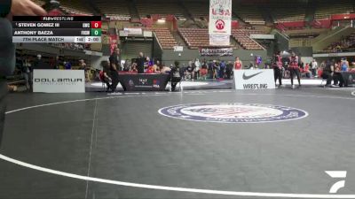 All Cadet Boys Freestyle Upper - 215 lbs Cons. Round 4 - Steven Gomez III, Granite Wrestling Club vs Anthony Baeza, Firebaugh High School Wrestling