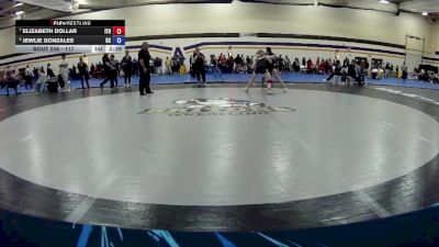 117 lbs Cons. Round 3 - Jewlie Gonzales, Rochester Christian vs Elizabeth Dollar, Indiana Tech University