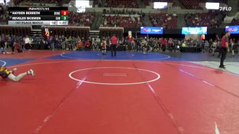 130 lbs 1st Place Match - Reveles McEwen, Mine Yard Dogs Wrestling Club vs Hayden Berreth, Havre Wrestling Club