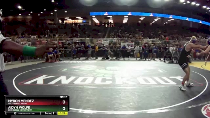 3A 190 lbs Champ. Round 1 - Myron Mendez, Southwest Miami vs Aidyn ...