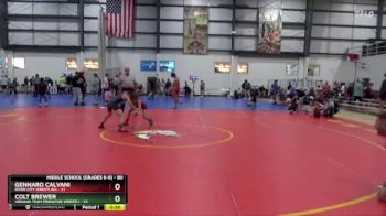 80 lbs Cons. Round 4 - Colt Brewer, Virginia Team Predator Wrestli vs Gennaro Calvani, River City Wrestling