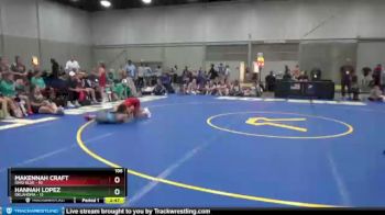 106 lbs Placement Matches (8 Team) - Makennah Craft, Ohio Blue vs Hannah Lopez, Oklahoma