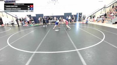 157 lbs Quarters - Owen Britton, MO vs Henrik Sperlazza, MN