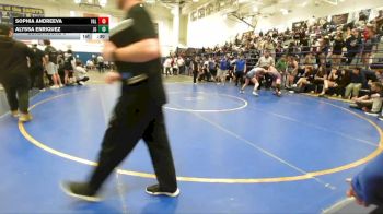 100 lbs Cons. Round 3 - Alyssa Enriquez, John Glenn vs Sophia Andreeva, Valencia/Valencia