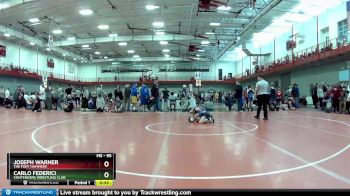 95 lbs Cons. Round 4 - Carlo Federici, Contenders Wrestling Club vs Joseph Warner, The Fort Hammers