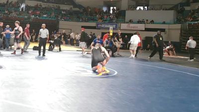 285 lbs Quarterfinal - Sean Tiedman, Midland Valley vs Brier Hamblin, York