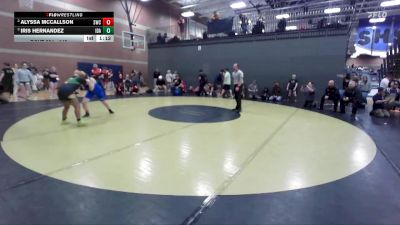 140 lbs Round 1 - Alyssa McCallson, Suples Wrestling Club vs Iris Hernandez, Idaho