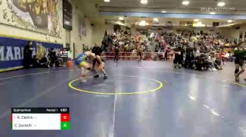 116 lbs Quarterfinal - Kaitlin Castro, Bishop Amat vs Carissa Qureshi, Portola