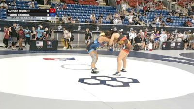 135 lbs Cons. Rd Of 32 - Aurora Hiebert, Washington vs Jorja Carroll, Indiana