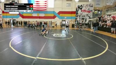 120 lbs Quarterfinal - Zach Gregory, South vs Brian Sanchez, Campbell County