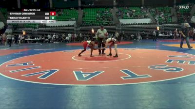 6A 132 lbs Quarterfinal - Ephram Ormiston, Southside Gadsden vs Kenai Valentin, Decatur