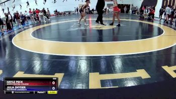 110 lbs Cons. Round 2 - Julia Snyder, Rochester University vs Hayle Peck, North Central College