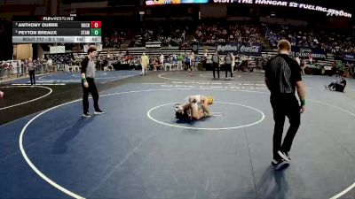 D 1 126 lbs Cons. Semi - Anthony Oubre, Holy Cross vs Peyton Breaux, St. Amant