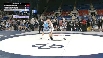 132 lbs Cons. Sub-rd Of 32 - Brennan Sprague, New York vs Jordan Manyette, Pennsylvania